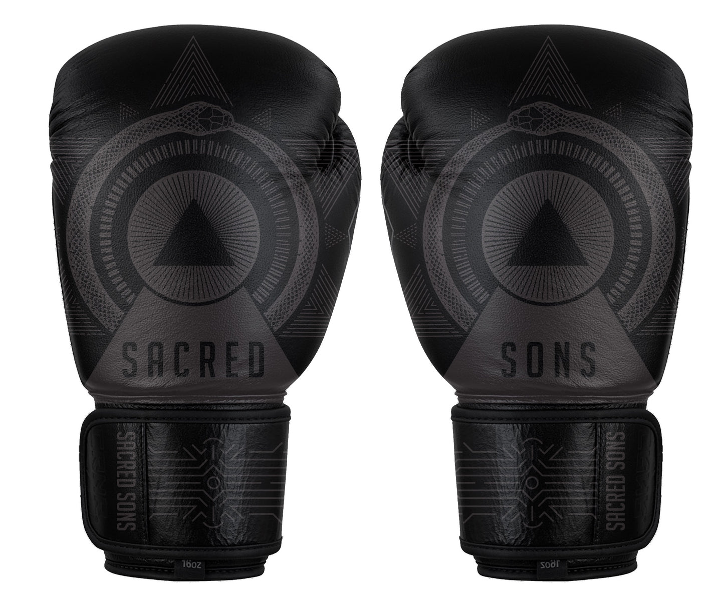 Sacred Sons Boxing Essentials Pack: 16oz Boxing Gloves, Mouthpiece & Bag
