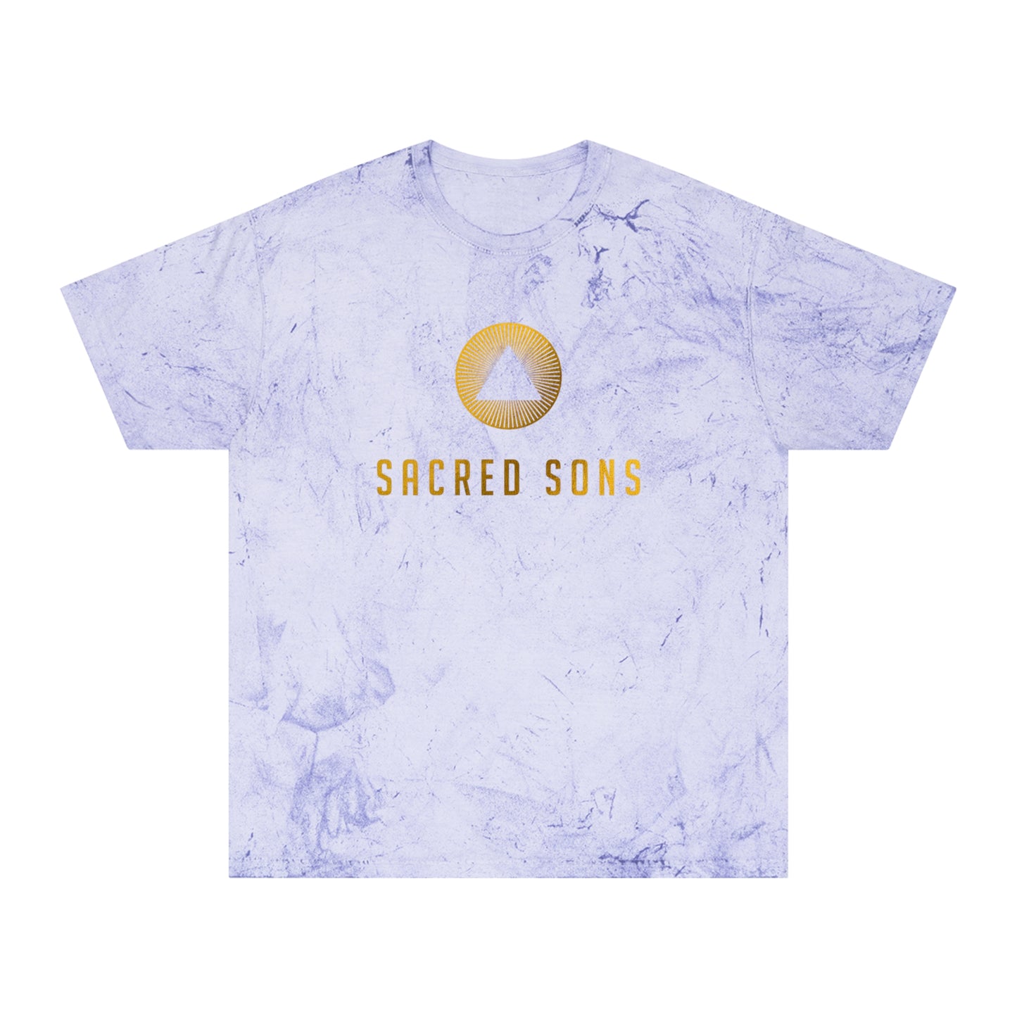 Sacred Sons Logo Tee — Distressed Marble Graphic T-Shirt