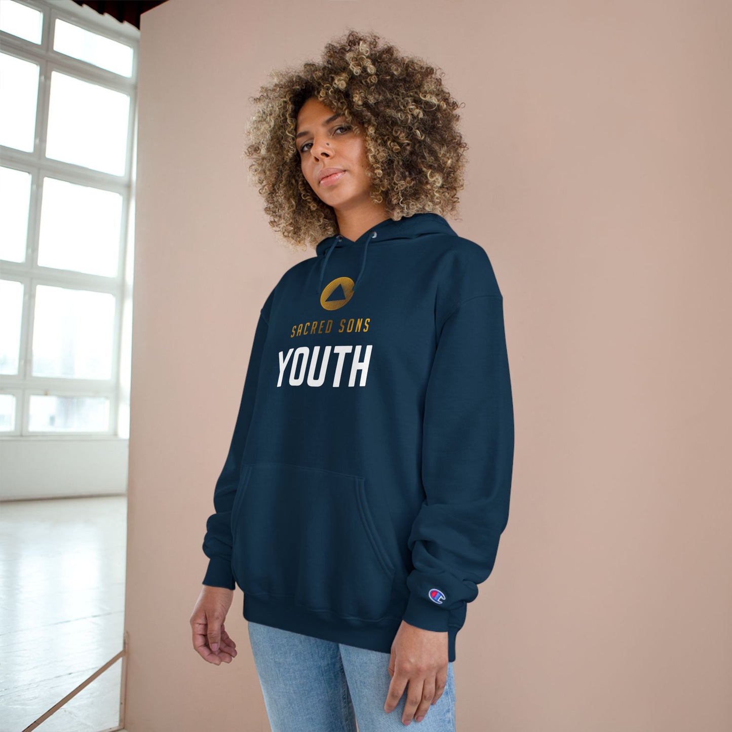 Sacred Sons Youth - Gold Emblem Hoodie