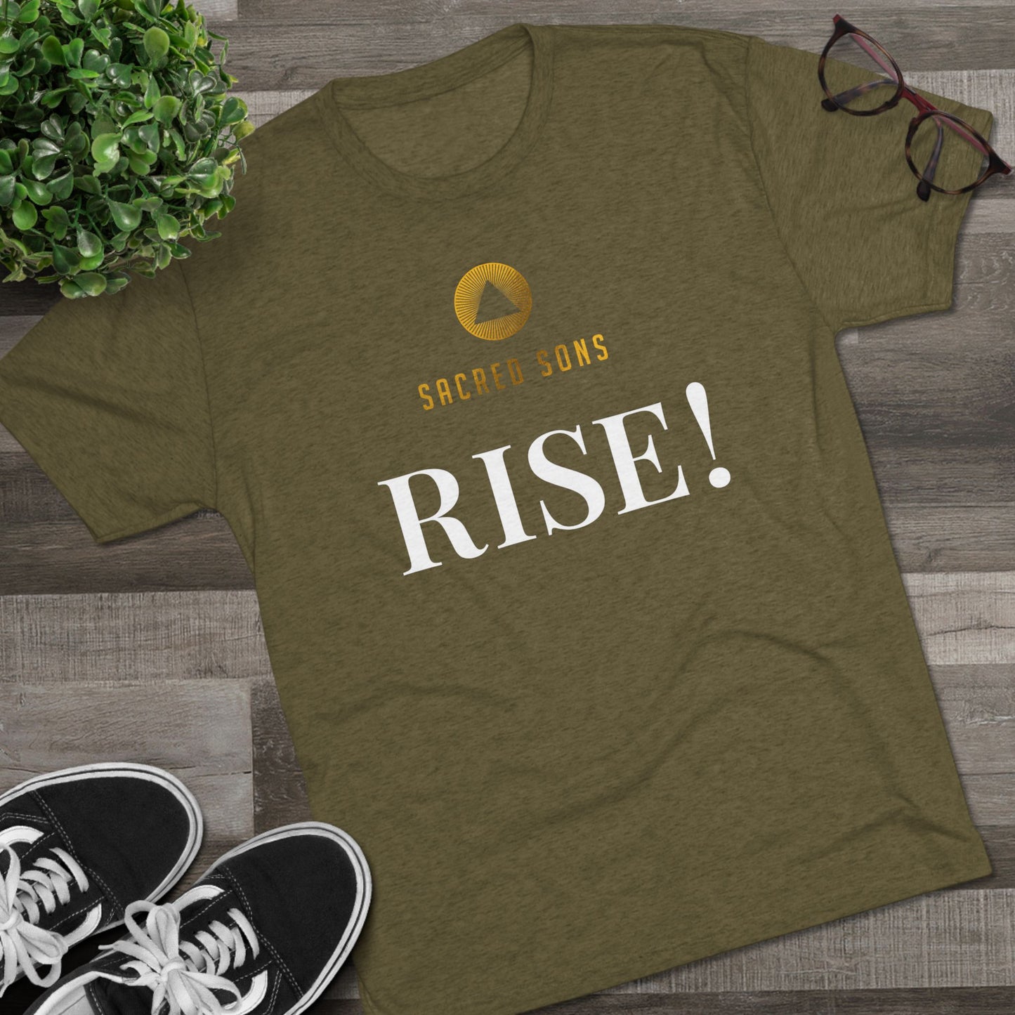 RISE! - Unisex Tri-Blend Crew Tee