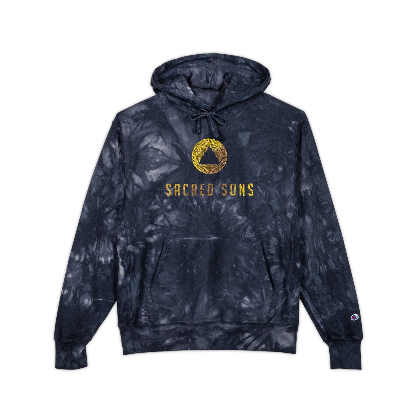 Embroidered Champion Tie-Dye Hoodie