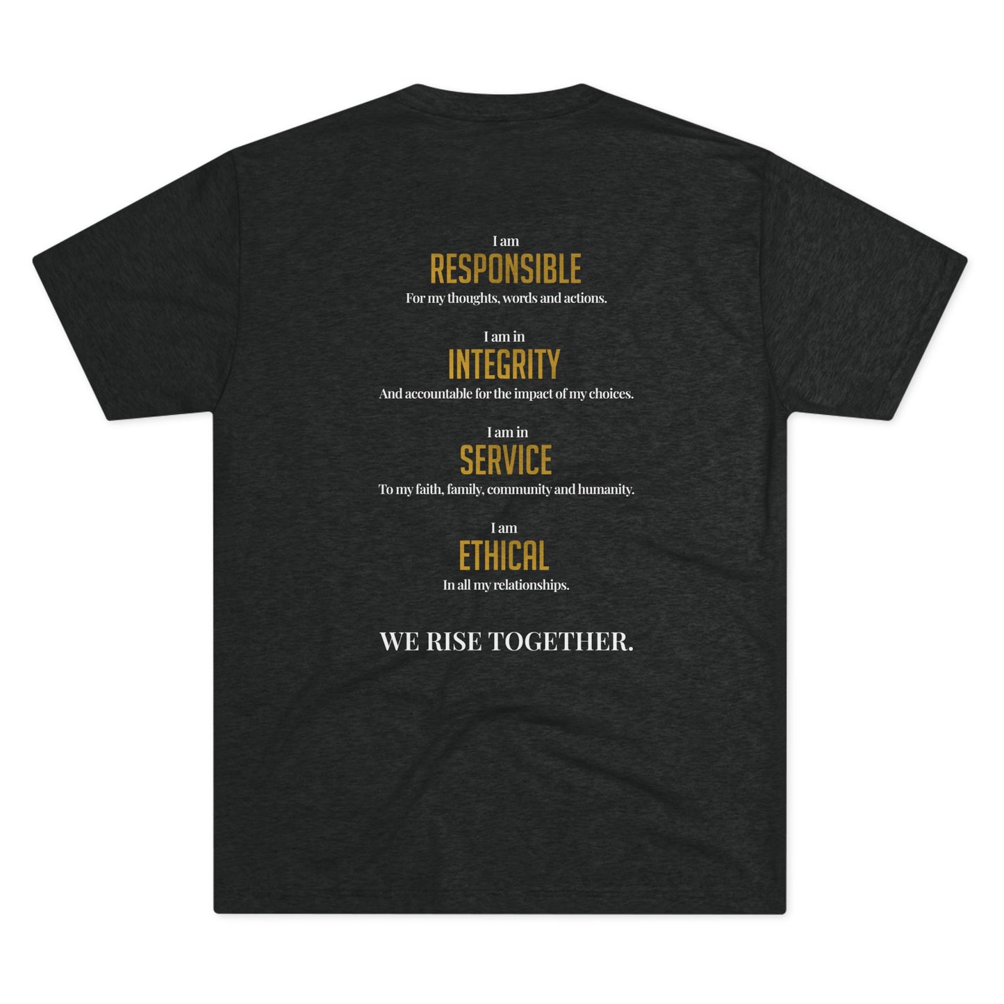 RISE! - Unisex Tri-Blend Crew Tee