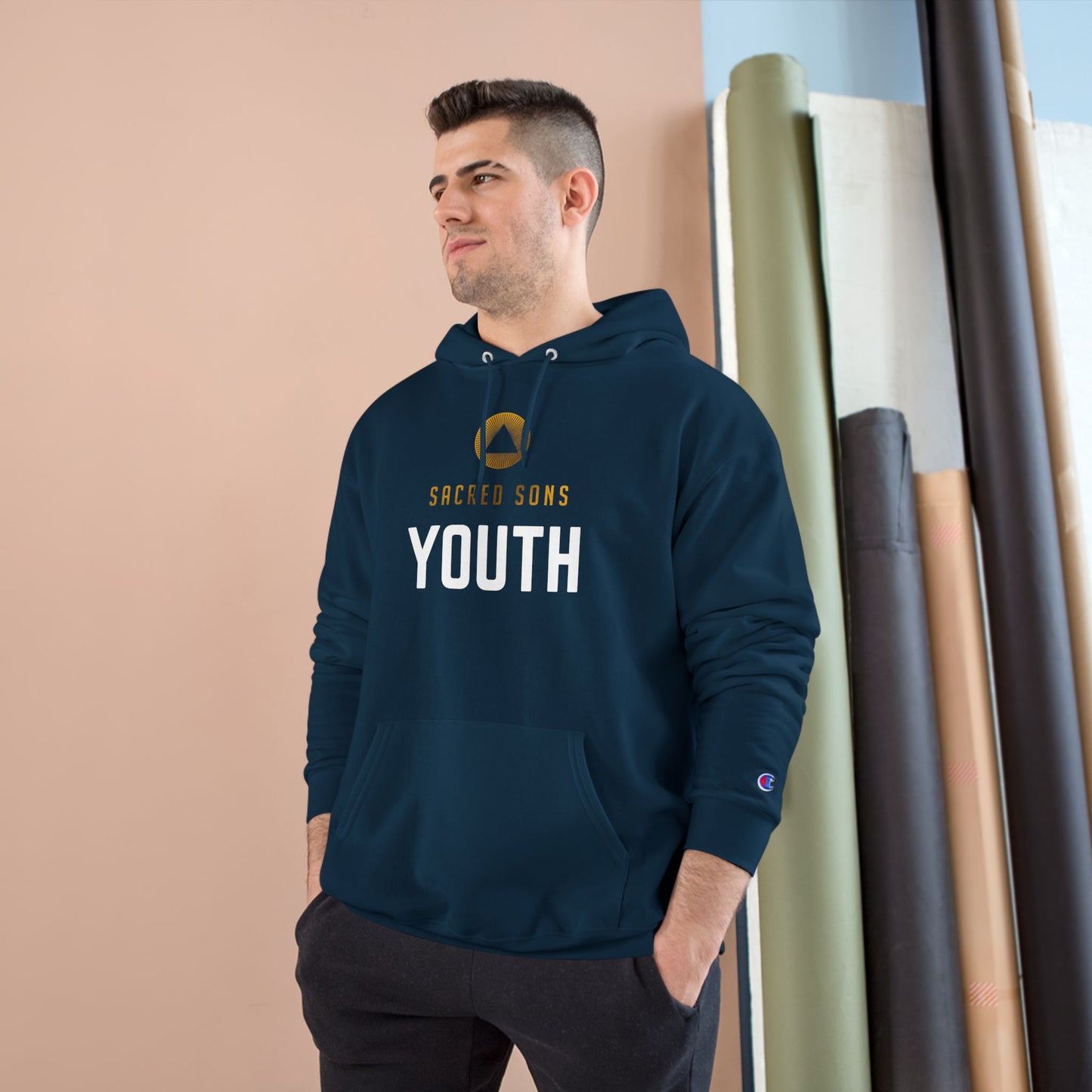 Sacred Sons Youth - Gold Emblem Hoodie