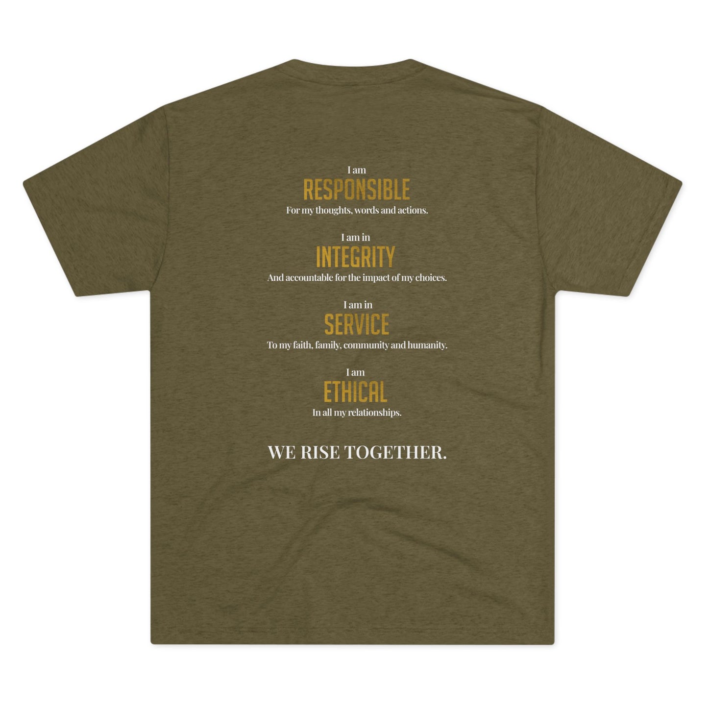 RISE! - Unisex Tri-Blend Crew Tee