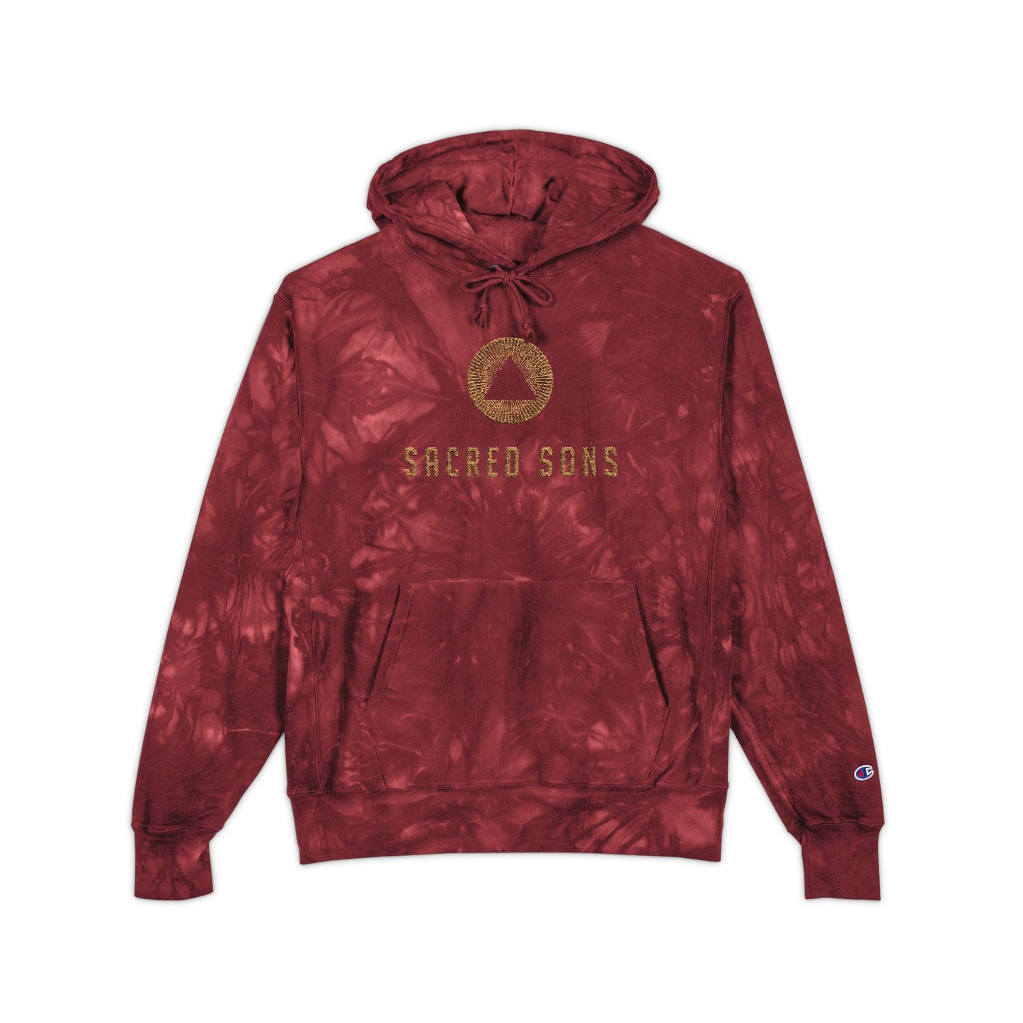 Embroidered Champion Tie-Dye Hoodie