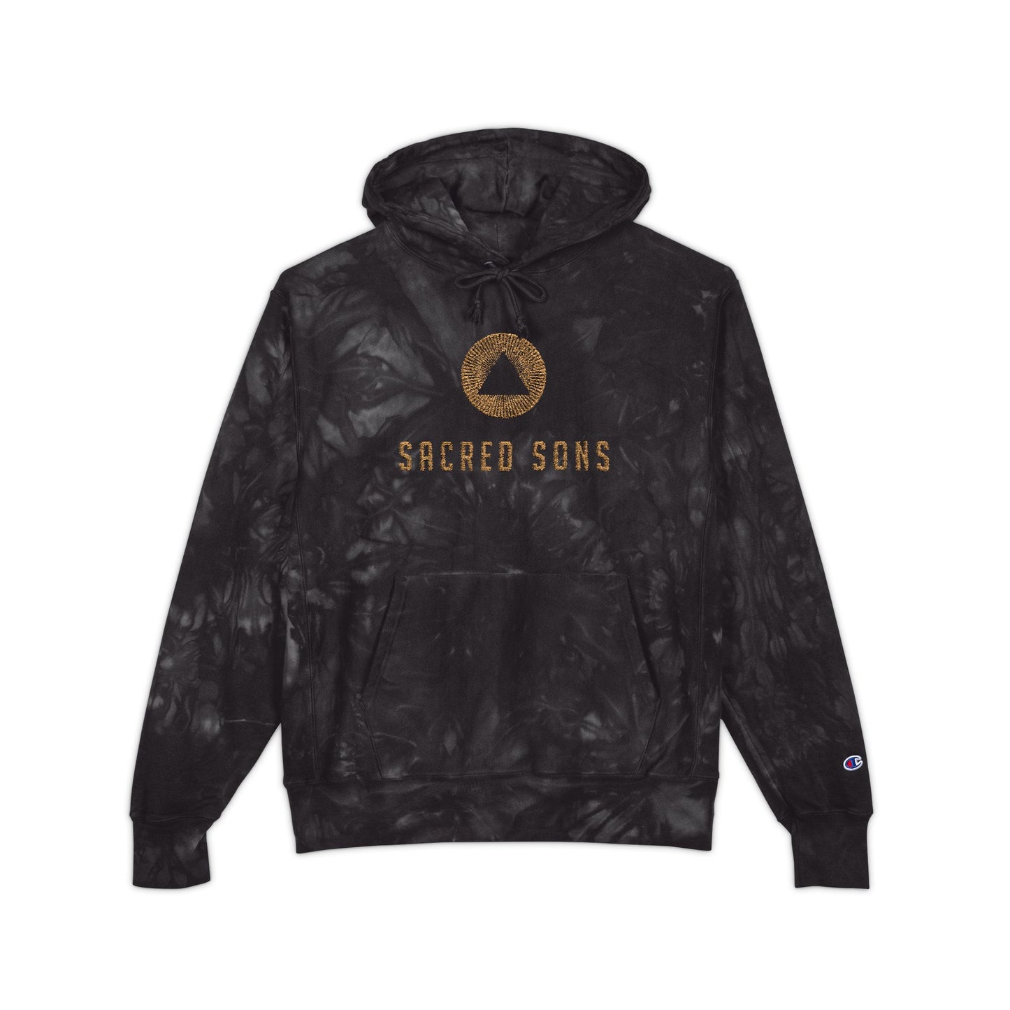 Embroidered Champion Tie-Dye Hoodie